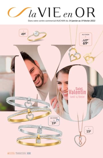 Catalogue Auchan La Vie En Or Saint Valentin 2022