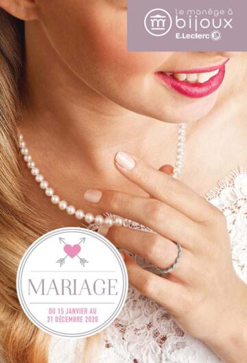 Catalogue Le Manège à Bijoux Mariage 2020