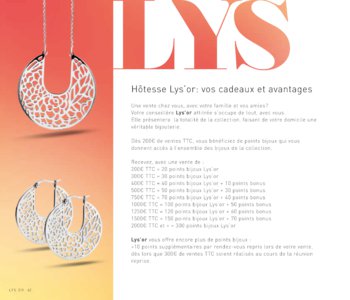 Catalogue Lys'or France 2017 page 62