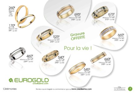 Catalogue Eurogold Martinique Cérémonies 2017 page 7