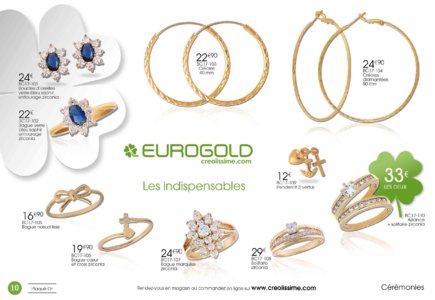 Catalogue Eurogold Martinique Cérémonies 2017 page 10