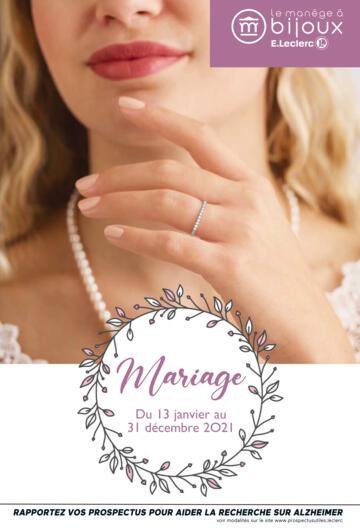 Catalogue Le Manège à Bijoux Mariage 2021